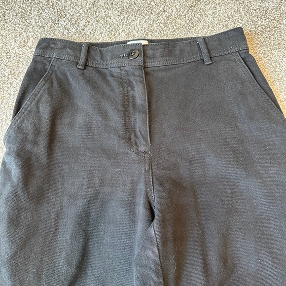 Aritzia Wilfred Maeve Cargo Jeans Black Size 2 Y2K Baggy Wide Leg Grunge Goth - Picture 2 of 11